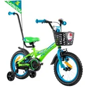 Rowery - Karbon Niki 14 cali Zielono-niebieski 2023 - miniaturka - grafika 1