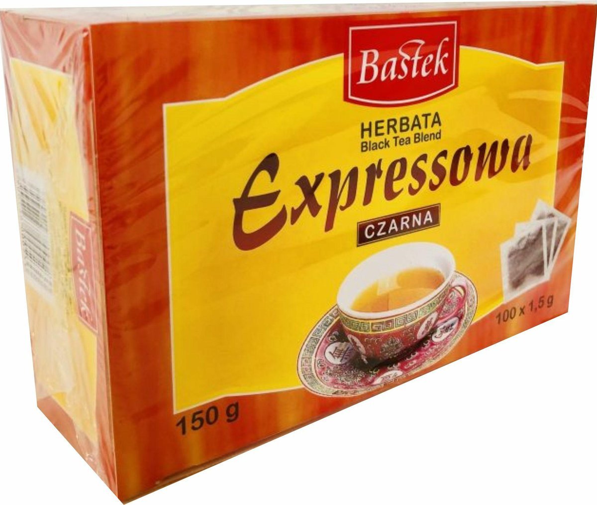 BASTEK HERBATA EKSPRESOWA 100SZT CZARNA 200G