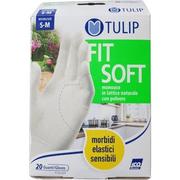Rękawiczki jednorazowe - Rękawiczki lateksowe ICO GUANTI Tulip Fit Soft (rozmiar M/L) - miniaturka - grafika 1