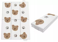 Przewijaki - Czas Bobasa 2 Mata Turystyczna Na Przewijak Składana 40x58 Misie Łapki - miniaturka - grafika 1