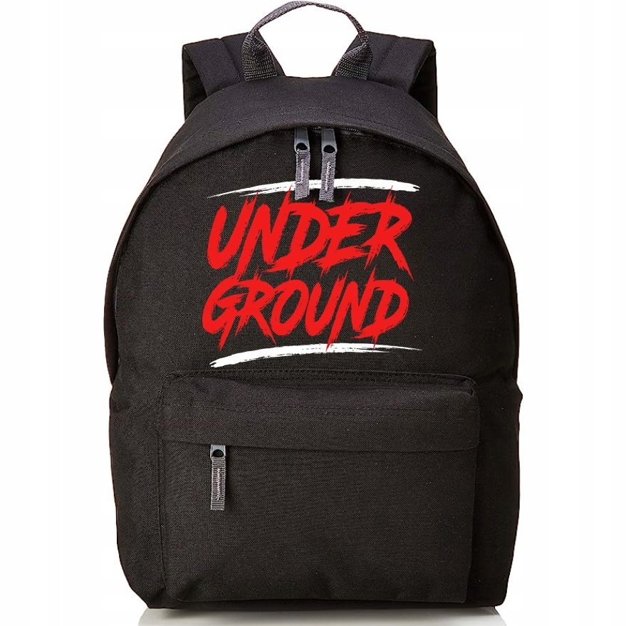 PLECAK CZARNY MINI MŁODZIEŻOWY SZKOLNY UNDERGROUND PREZENT STYLOWE WZORY
