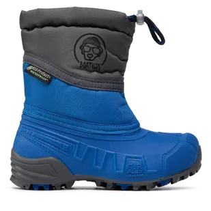 Śniegowce Boatilus Kd Hybrid Sport Lace HYBRID03 VAR.02SU Niebieski - Buty dla chłopców - miniaturka - grafika 1