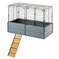 Klatki dla gryzoni - Ferplast Multipla Double, klatka dla małych zwierząt  - Rozszerzenie piętra klatki - Dł. x szer. x wys.: 37 x 72 x 50 cm - miniaturka - grafika 1