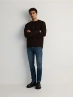 Spodnie męskie - Reserved - Jeansy slim fit - niebieski - miniaturka - grafika 1