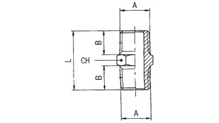 Nypel mosiężny niklowany R1/4z2000 1/4 - Złącza, przejściówki, adaptery - miniaturka - grafika 1