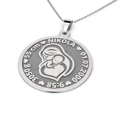 Zawieszki - Zawieszka srebrna dla mamy - miniaturka - grafika 1