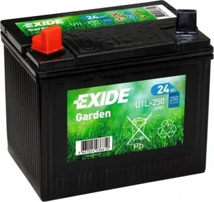 Akumulator Kwasowy/Rozruchowy EXIDE 12V 24Ah 250A L+ Bezobsługowy 197x132x186mm Uruchomiony U1L 4901 - Ładowarki i akumulatory - miniaturka - grafika 1