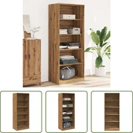 Szafy - The Living Store Szafa Artisan dąb 80x50x200 cm materiał drewnopochodny - miniaturka - grafika 1