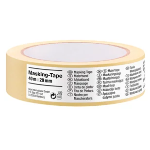 Taśma malarska maskująca Standard papierowa 40m:30mm żółta tesa® - Folie i taśmy malarskie - miniaturka - grafika 1