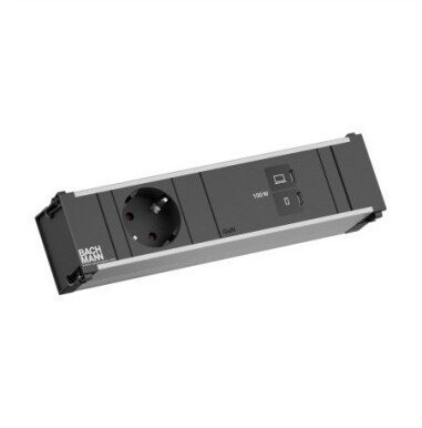 Listwa zasilająca Bachmann BACHMANN CONI 1xCEE7/3, 1xUSB C/C 100 W, długość 0,2 m