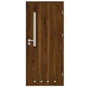 Drzwi wewnętrzne - Skrzydło drzwiowe z tulejami wentylacyjnymi Mati orzech trend 90 prawe Nawadoor - miniaturka - grafika 1