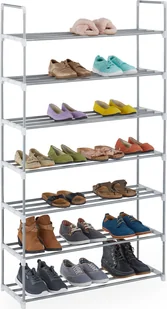 stojak na buty relaxdays metalowy srebrny - Szafki na buty - miniaturka - grafika 1