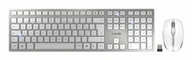Zestawy myszka + klawiatura - CHERRY JD-9100CH-1 klawiatura Dołączona myszka Dom/Biuro RF Wireless + Bluetooth QWERTZ Swiss Srebrny, Biały JD-9100CH-1 - miniaturka - grafika 1