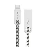 Kable USB - Kabel Okrągły Rock Usb Typ-c beżowy - miniaturka - grafika 1
