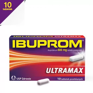 USP ZDROWIE Ibuprom ultramax x 10 tabl powlekanych | DARMOWA DOSTAWA OD 199 PLN! - Przeziębienie i grypa - miniaturka - grafika 1
