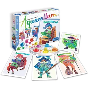 Zestaw do malowania Aquarellum Junior - Muszkieterowie, SentoSphere - Zabawki kreatywne - miniaturka - grafika 1