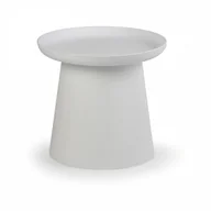Stoły ogrodowe - B2B Partner Plastikowy stolik kawowy FUNGO średnica 500 mm, biały 413000 - miniaturka - grafika 1