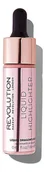 Rozświetlacze do twarzy i ciała - Makeup Revolution London Liquid Highlighter rozświetlacz 18 ml Dragon´s Blood - miniaturka - grafika 1