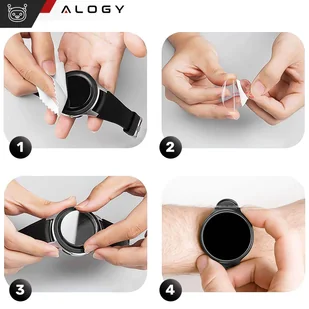 2x Szkło hartowane Alogy na ekran 9H do Universal 36mm Diameter - Akcesoria do smartwatchy - miniaturka - grafika 7