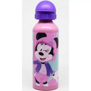 Myszka Minnie Bidon butelka z ustnikiem 520 ml  Aluminiowy - Bidony dla dzieci - miniaturka - grafika 1