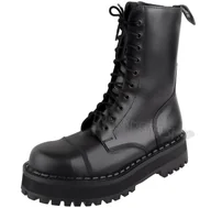 Botki męskie - glany ALTERCORE czarne 10-dziurkowe (353 BLACK)-41 - miniaturka - grafika 1