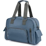 Torebki damskie - Damska Torebka Lekka Duża A4 Modna Torba Shopperka Szara Na Ramię Beltimore J32 : Kolory - Szary, Srebrny - miniaturka - grafika 1