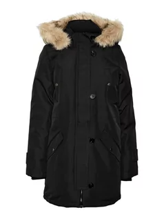 Kurtki damskie - Vero Moda Parka "Storm" w kolorze czarnym - grafika 1