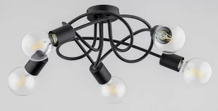 Boston lampa sufitowa 5xE27 czarna 63192 - Lampy sufitowe - miniaturka - grafika 1