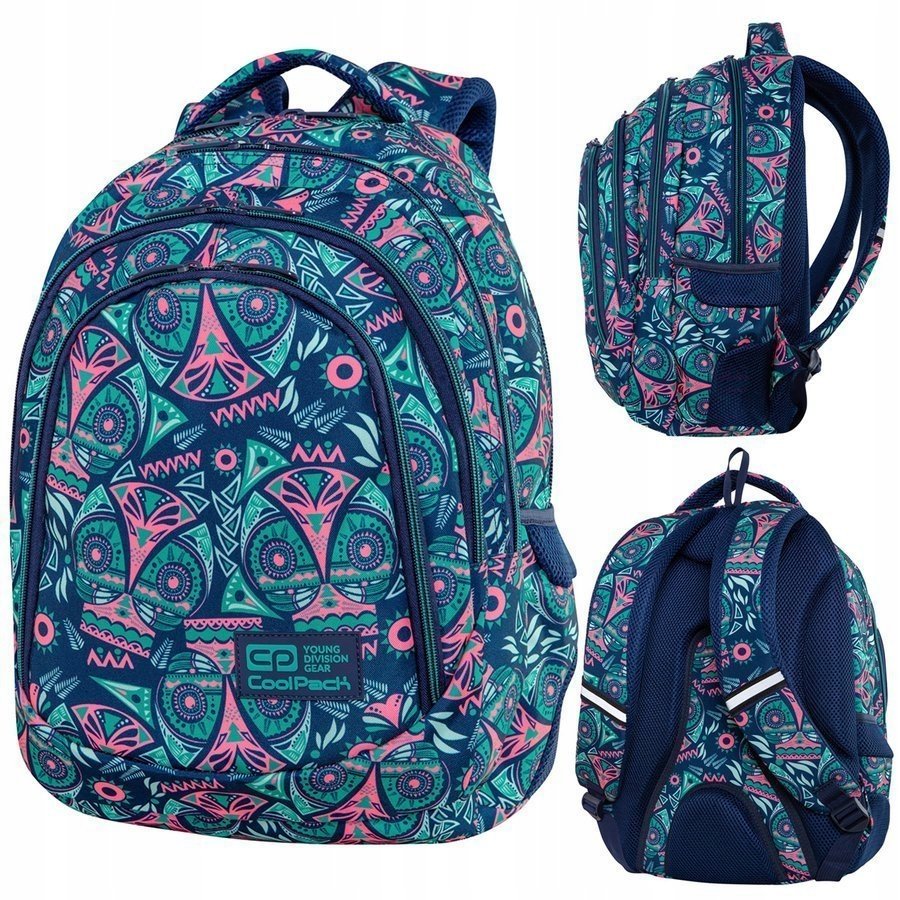 Plecak Coolpack Szkolny Młodzieżowy Drafter Green Aztec Duży Zielony