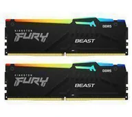 Pamięci RAM - Kingston FURY Beast RGB DDR5 64GB 2 x 32GB 6000 CL30 Czarny - miniaturka - grafika 1