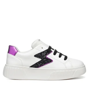 Sneakersy Geox J Mikiroshi J45DVA 0BCEW C1238 S Biały - Buty dla dziewczynek - miniaturka - grafika 1