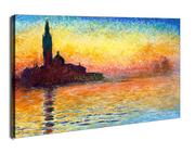 Obrazy i zdjęcia na płótnie - San giorgio maggiore at dusk, Claude Monet - obraz na płótnie Wymiar do wyboru: 80x60 cm - miniaturka - grafika 1