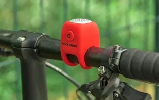 Rowerowy dzwonek elektryczny Rockbros CB1709 (czerwony) - Dzwonki do roweru - miniaturka - grafika 3