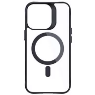 Etui i futerały do telefonów - Etui 3MK Satin Armor MagCase do Apple iPhone 13 Pro Przezroczysto-czarny - miniaturka - grafika 1
