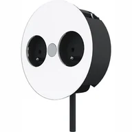 Gniazdka elektryczne - LEDart Bachmann Twist wpuszczane 2xUTE białe BM-931.252 - miniaturka - grafika 1