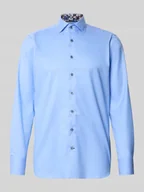 Koszule męskie - Koszula casualowa o kroju slim fit z kołnierzykiem typu kent model ‘Savio’ - miniaturka - grafika 1