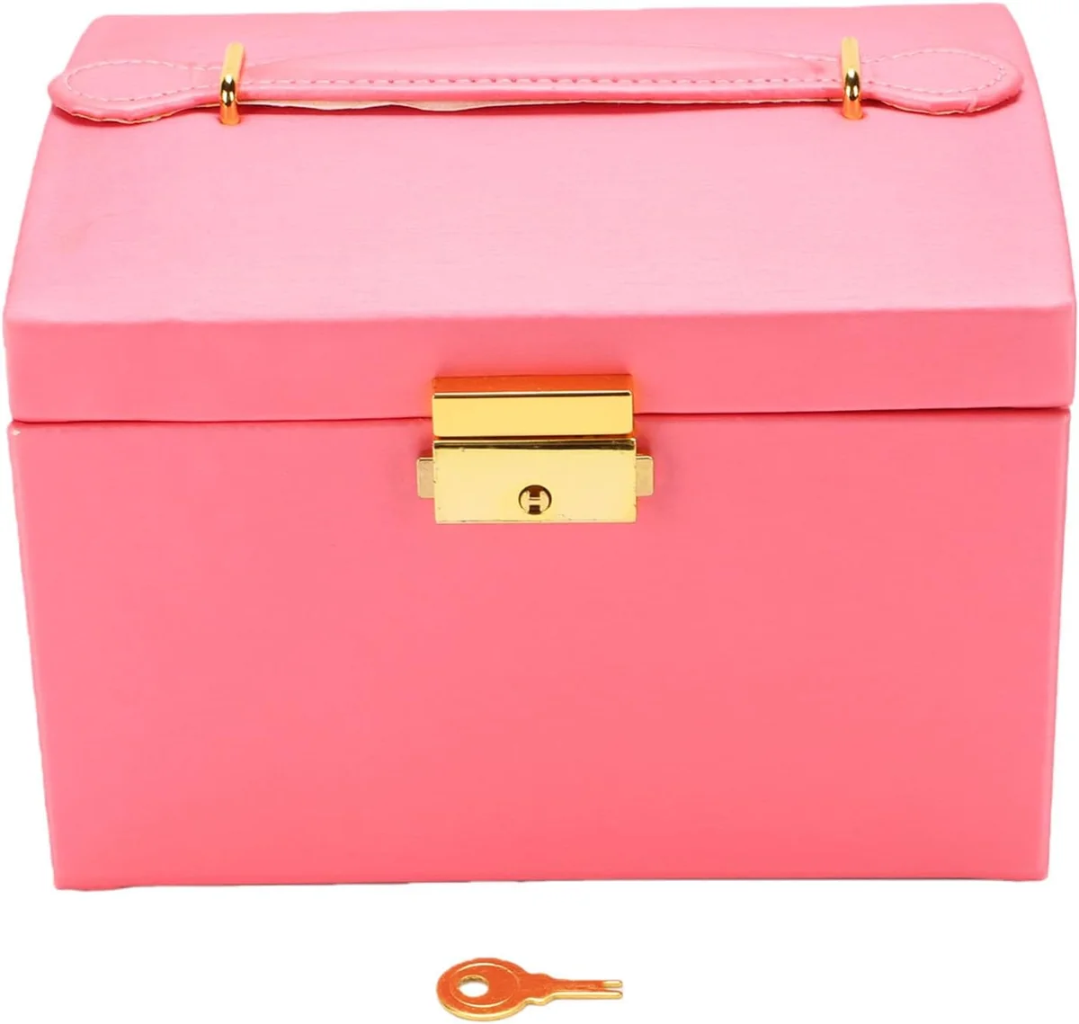 PUDEŁKO ORGANIZER BIŻUTERIA WIELOWARSTWOWY 19X15X13CM ETUI SZKATUŁKA