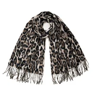 Apaszki i szaliki damskie - Szal Leopard - miniaturka - grafika 1