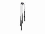 Lampy sufitowe - Azzardo Lampa wisząca Stylo 5 Black (MD 1220A- 5 BLACK) - miniaturka - grafika 1