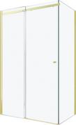 Kabiny prysznicowe - Mexen Omega kabina prysznicowa rozsuwana 110 x 80 cm, transparent, złoty - 825-110-080-50-00 - miniaturka - grafika 1