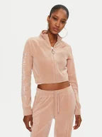 Bluzy damskie - Juicy Couture Bluza Tasha JCWCT24305 Beżowy Slim Fit - miniaturka - grafika 1