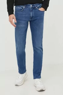 Spodnie męskie - BOSS jeansy Delaware męskie kolor niebieski - Boss - grafika 1