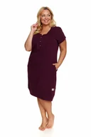 Koszule damskie - Koszula nocna damska rozpinana na napy-s - miniaturka - grafika 1