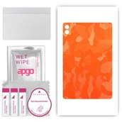 Akcesoria do tabletów i e-booków - folia naklejka skórka strukturalna na TYŁ do Samsung Galaxy Tab S9 FE+ Plus - Moro Camo Pomarańczowy - apgo SKINS - miniaturka - grafika 1