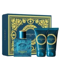 Zestawy perfum męskich - Versace Eros zestaw - woda toaletowa 50 ml + żel pod prysznic 50 ml + balsam po goleniu 50 ml VER-ERM19 - miniaturka - grafika 1