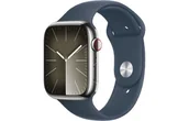 Smartwatch - Apple Watch 9 GPS + Cellular 45mm Stal Sport M/L Granatowy - miniaturka - grafika 1