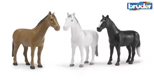 Konie (16 sztuk w 3 kolorach) - Samochody i pojazdy dla dzieci - miniaturka - grafika 1