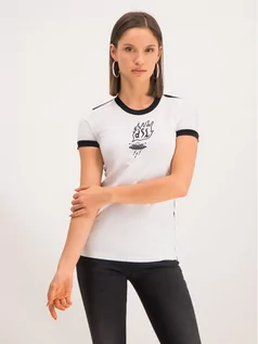 Koszulki i topy damskie - Diesel T-Shirt T-Supery-H 00SZBX 0NAVQ Biały Slim Fit - grafika 1
