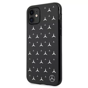 Mercedes MEHCN61ESPBK iPhone 11 6,1" czarny/black hardcase Silver Stars Pattern - Etui i futerały do telefonów - miniaturka - grafika 2