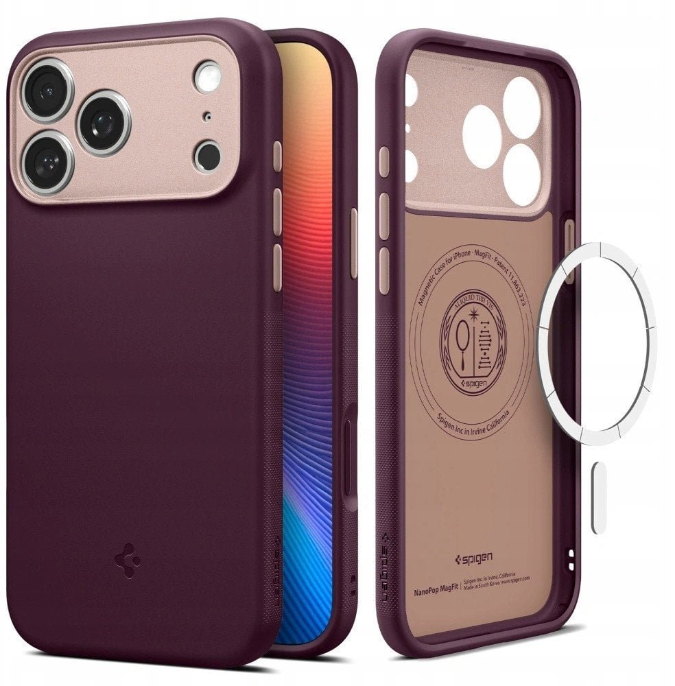 SPIGEN NANO POP MAG MAGSAFE IPHONE 17 PRO BURGUNDY BEAN